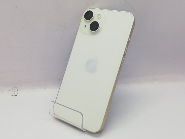 【中古】Apple docomo 【SIMフリー】 iPhone 14 128GB スターライト MPUQ3J/A【立川フロム中武】保証期間１ヶ月【ランクB】