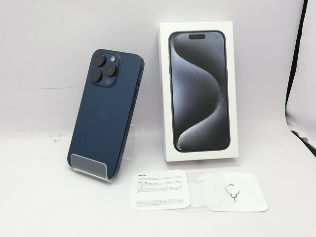 【中古】Apple 国内版 【SIMフリー】 iPhone 15 Pro 128GB ブルーチタニウム MTUA3J/A【立川フロム中武】保証期間１ヶ月【ランクB】_7