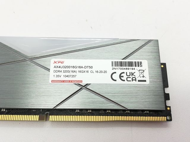 【中古】DDR4 16GB PC4-25600(DDR4-3200)【デスクトップPC用】【立川フロム中武】保証期間１週間_1