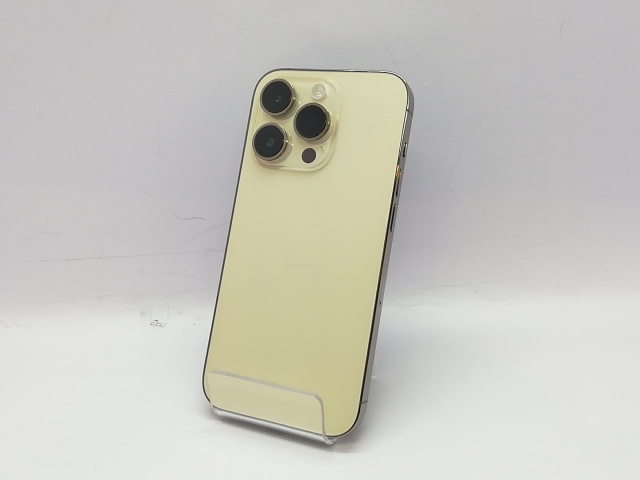 【中古】Apple 国内版 【SIMフリー】 iPhone 14 Pro 128GB ゴールド MQ073J/A【立川フロム中武】保証期間１ヶ月【ランクB】