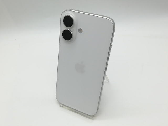 【中古】Apple docomo 【SIMフリー】 iPhone 16 256GB ホワイト MYDX3J/A【吉祥寺】保証期間１ヶ月【ランクA】