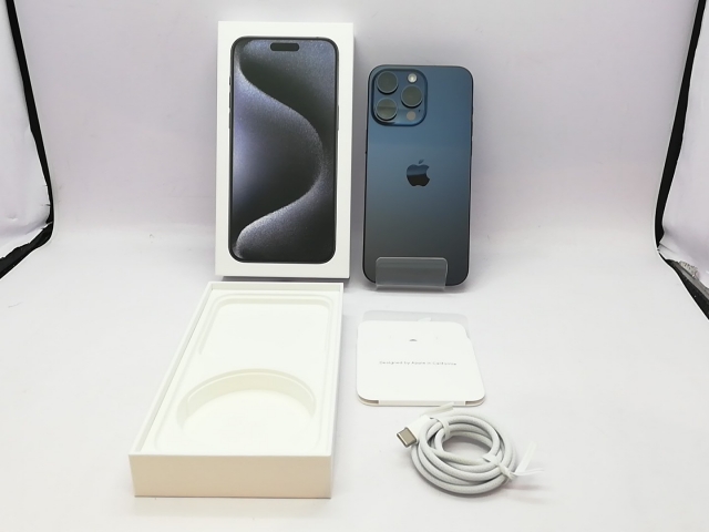 【中古】Apple 国内版 【SIMフリー】 iPhone 15 Pro Max 256GB ブルーチタニウム MU6T3J/A【立川フロム中武】保証期間１ヶ月【ランクA】