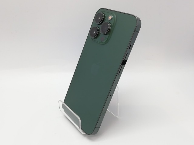 【中古】Apple au 【SIMフリー】 iPhone 13 Pro 128GB アルパイングリーン MNDX3J/A【立川フロム中武】保証期間１ヶ月【ランクB】