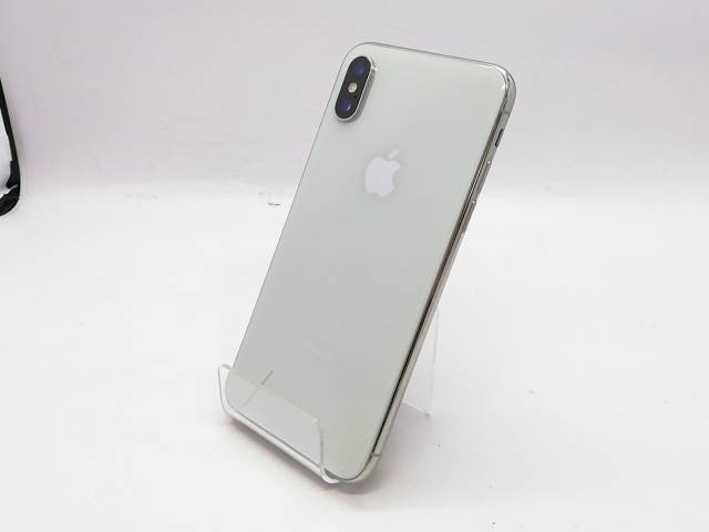 【中古】Apple SoftBank 【SIMロック解除済み】 iPhone X 256GB シルバー MQC22J/A【立川フロム中武】保証期間１ヶ月【ランクB】