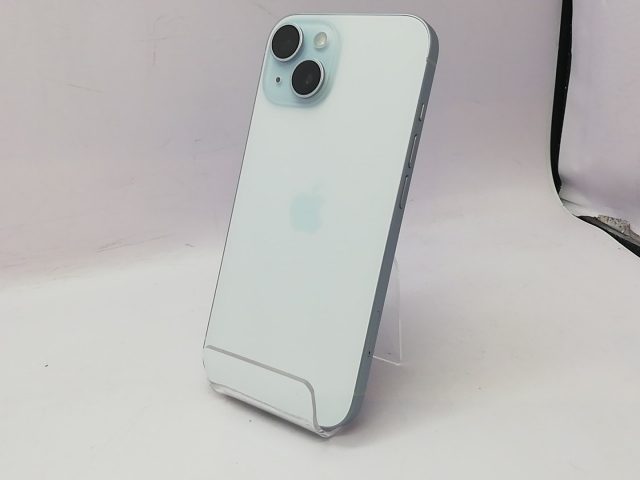 【中古】【赤ロム保証あり】Apple au 【SIMフリー】 iPhone 15 256GB ブルー MTMR3J/A【立川フロム中武】保証期間１ヶ月【ランクB】