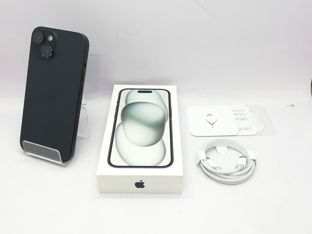 【中古】Apple 国内版 【SIMフリー】 iPhone 15 128GB ブラック MTMH3J/A【立川フロム中武】保証期間１ヶ月【ランクB】