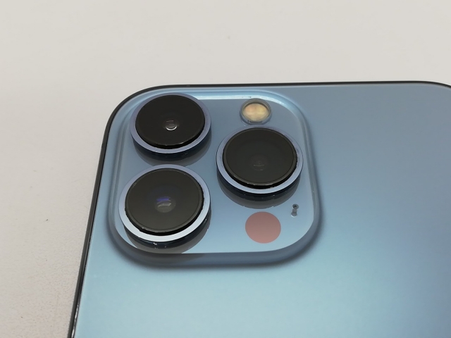 【中古】Apple SoftBank 【SIMフリー】 iPhone 13 Pro Max 256GB シエラブルー MLJD3J/A【立川フロム中武】保証期間１ヶ月【ランクB】_6