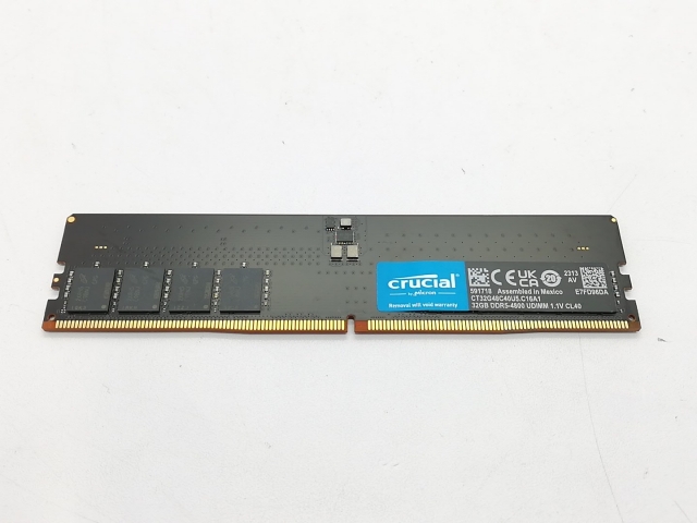 【中古】DDR5 32GB DDR5-4800(PC5-38400)【デスクトップPC用】【立川フロム中武】保証期間１週間