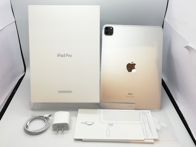 【中古】Apple iPad Pro 11インチ（第3世代） Cellular 512GB シルバー （国内版SIMロックフリー） MHWA3J/A【立川フロム中武】保証期間