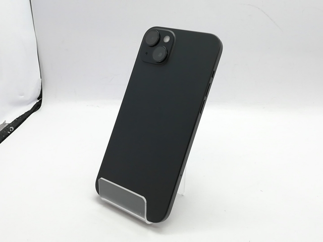【中古】Apple docomo 【SIMフリー】 iPhone 15 Plus 128GB ブラック MU083J/A【立川フロム中武】保証期間１ヶ月【ランクB】