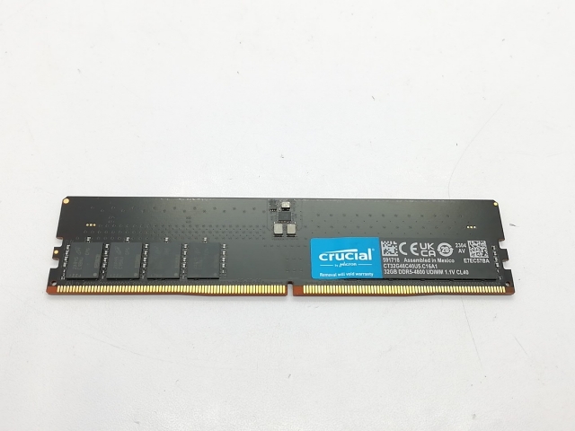 【中古】DDR5 32GB DDR5-4800(PC5-38400)【デスクトップPC用】【立川フロム中武】保証期間１週間