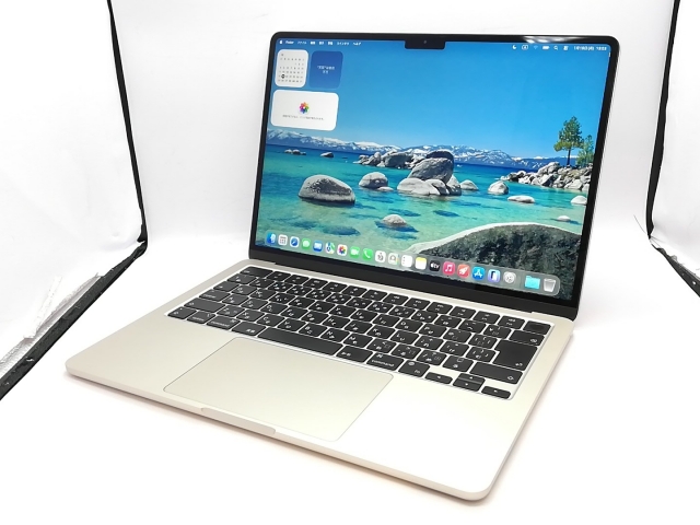 【中古】Apple MacBook Air 13インチ M2(CPU:8C/GPU:8C) 8GB/256GB スターライト MLY13J/A (M2,2022)【立川フロム中武】保証期間１ヶ月【ランクB】