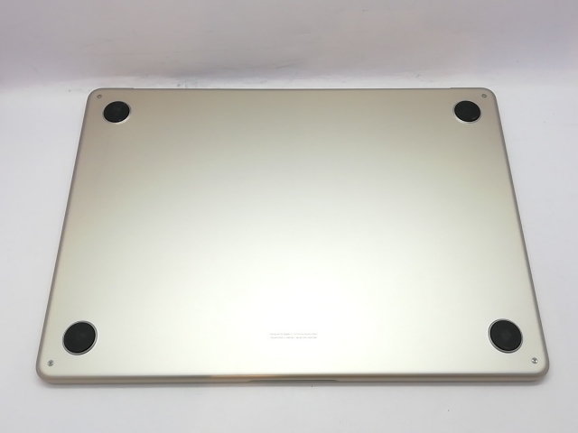 【中古】Apple MacBook Air 13インチ M2(CPU:8C/GPU:8C) 8GB/256GB スターライト MLY13J/A (M2,2022)【立川フロム中武】保証期間１ヶ月【ランクB】
