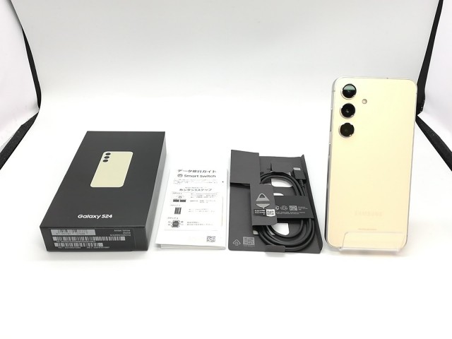 【中古】SAMSUNG au 【SIMフリー】 Galaxy S24 アンバーイエロー 8GB 256GB SCG25【立川フロム中武】保証期間１ヶ月【ランクA】