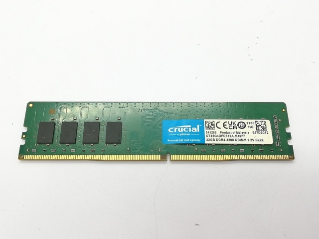 【中古】DDR4 32GB PC4-25600(DDR4-3200)【デスクトップPC用】 【立川フロム中武】保証期間１週間