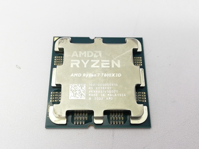中古】AMD Ryzen 7 7800X3D (4.2GHz/TC:5GHz) bulk AM5/8C/16T/L3 96MB