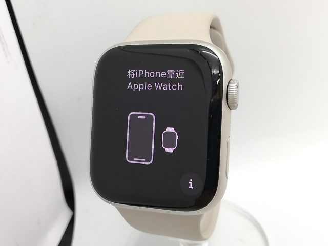 【中古】Apple Apple Watch Series9 45mm Cellular スターライトアルミニウムケース/スターライトスポーツバンド(M/L) MRM93J/A【立川フロム中武】保証期間１ヶ月【ランクB】の通販は