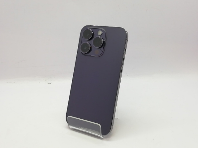 【中古】Apple docomo 【SIMフリー】 iPhone 14 Pro 256GB ディープパープル MQ1E3J/A【立川フロム中武】保証期間１ヶ月【ランクB】
