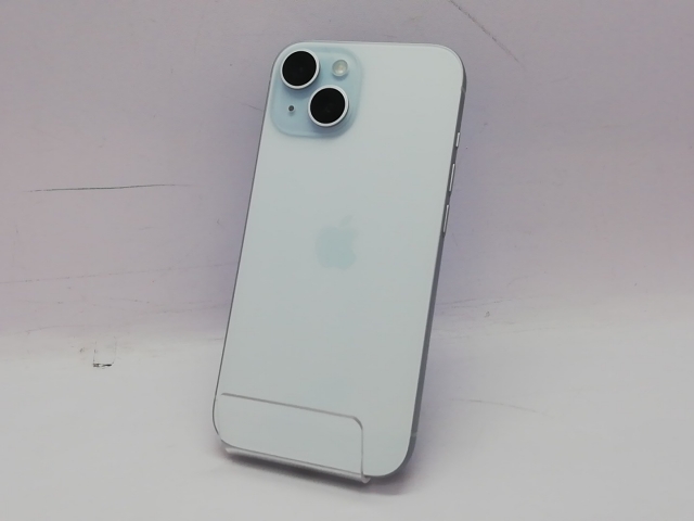 【中古】Apple docomo 【SIMフリー】 iPhone 15 256GB ブルー MTMR3J/A【立川フロム中武】保証期間１ヶ月【ランクB】