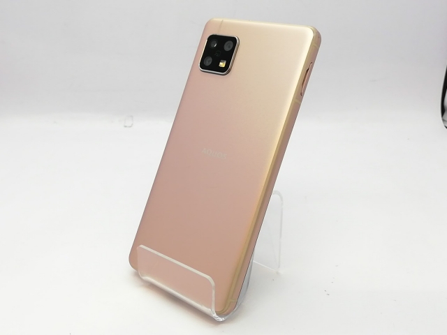 【中古】SHARP SoftBank 【SIMロック解除済み】 AQUOS sense5G ライトカッパー 4GB 64GB A004SH【立川フロム中武】保証期間１ヶ月【ランクB】