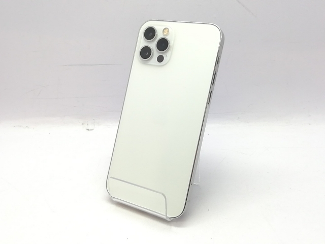 【中古】Apple docomo 【SIMロック解除済み】 iPhone 12 Pro 256GB シルバー MGMA3J/A【立川フロム中武】保証期間１ヶ月【ランクB】