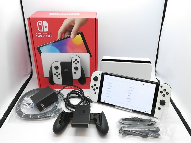中古】Nintendo Switch 本体 (有機ELモデル) HEG-S-KAAAA ホワイト