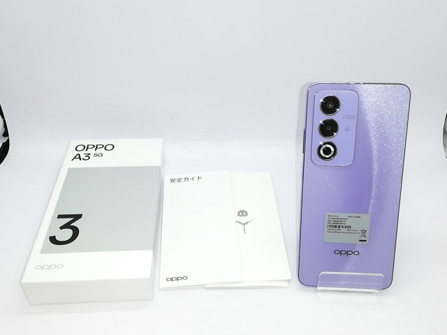 OPPO A3 5G パープル　 本体　新品未使用 新品未使用・未開封 OPPO A3 5G 本体パープル