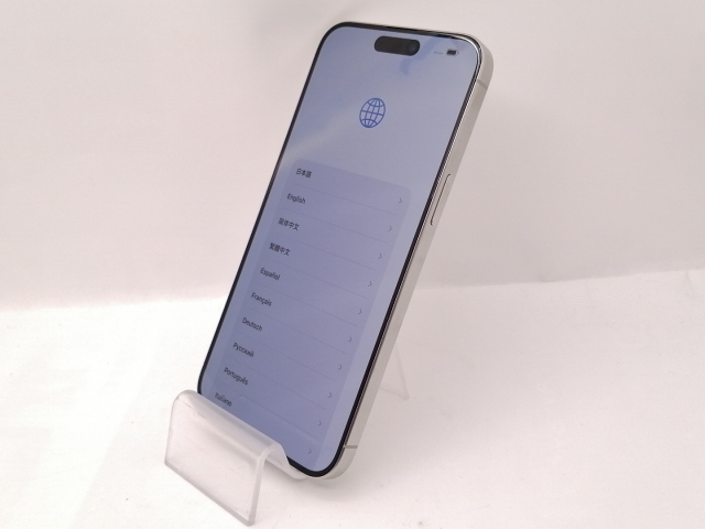 【中古】Apple 国内版 【SIMフリー】 iPhone 15 Pro Max 256GB ホワイトチタニウム MU6Q3J/A【新宿東口】保証期間１ヶ月【ランクA】