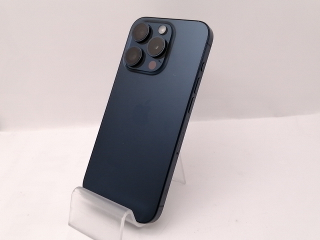 【中古】Apple 国内版 【SIMフリー】 iPhone 15 Pro 256GB ブルーチタニウム MTUG3J/A【新宿東口】保証期間１ヶ月【ランクB】