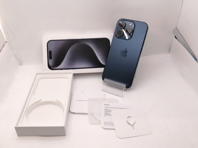 【中古】Apple 国内版 【SIMフリー】 iPhone 15 Pro 256GB ブルーチタニウム MTUG3J/A【新宿東口】保証期間１ヶ月【ランクB】_7