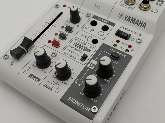 中古】YAMAHA AG03MK2 ライブストリーミングミキサー [ホワイト