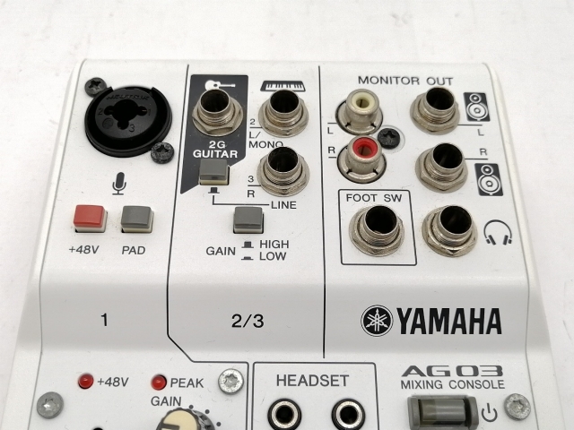 中古】YAMAHA AG03 ウェブキャスティングミキサー【新宿東口】保証期間