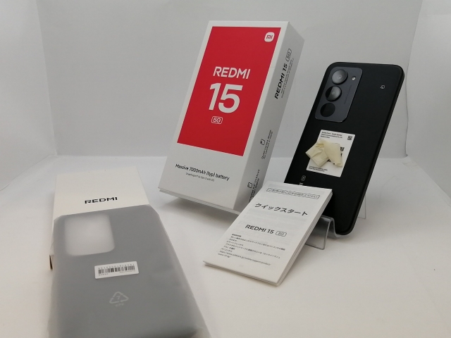 未使用】Xiaomi SoftBank 【SIMフリー】 REDMI 15 5G ミッドナイト