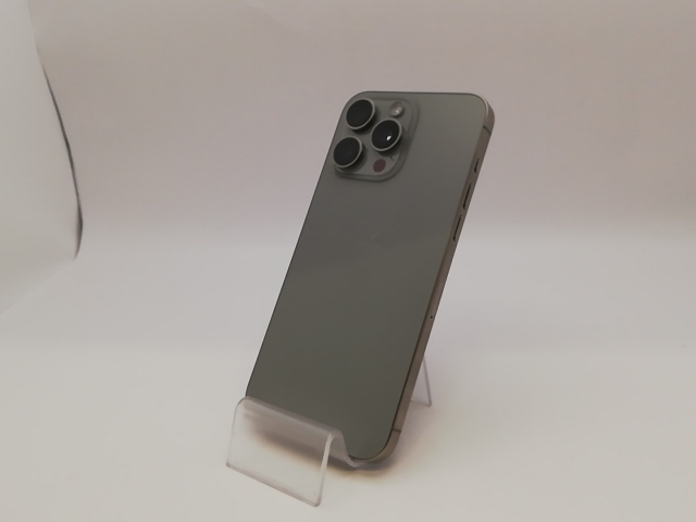 【中古】Apple SoftBank 【SIMフリー】 iPhone 15 Pro Max 256GB ナチュラルチタニウム MU6R3J/A【新宿東口】保証期間１ヶ月【ランクA】
