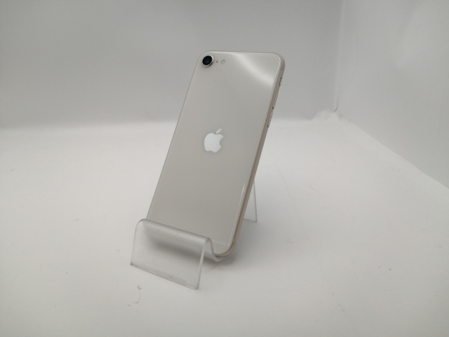 【中古】Apple au 【SIMフリー】 iPhone SE（第3世代） 64GB スターライト MMYD3J/A【新宿東口】保証期間１ヶ月【ランクA】