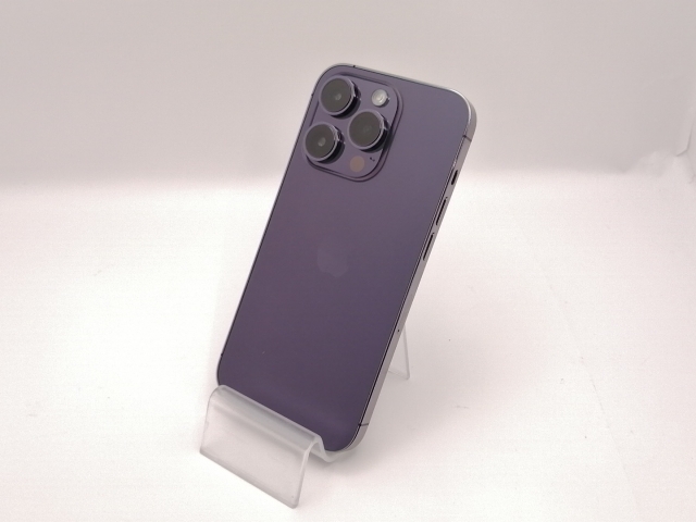 【中古】Apple 国内版 【SIMフリー】 iPhone 14 Pro 256GB ディープパープル MQ1E3J/A【新宿東口】保証期間１ヶ月【ランクB】