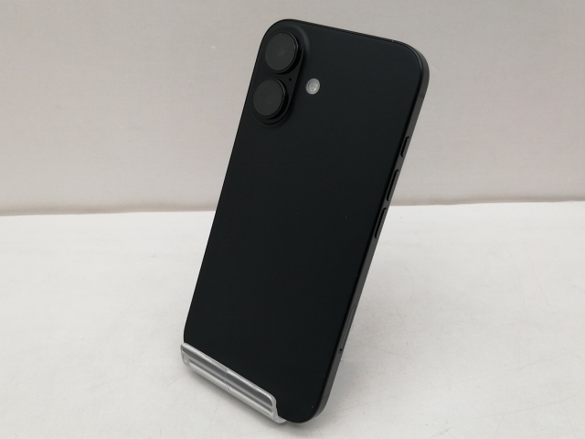 【中古】Apple 国内版 【SIMフリー】 iPhone 16 128GB ブラック MYDQ3J/A【仙台イービーンズ】保証期間１ヶ月【ランクB】