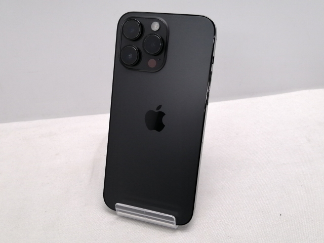 【中古】Apple au 【SIMフリー】 iPhone 14 Pro Max 128GB スペースブラック MQ963J/A【仙台駅東口】保証期間１ヶ月【ランクC】