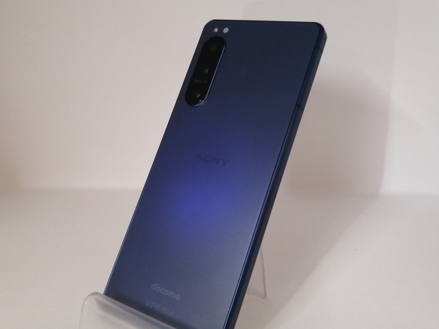 【中古】SONY docomo 【SIMフリー】 Xperia 5 IV 8GB 128GB SO-54C ブルー【新宿東口】保証期間１ヶ月【ランクA】
