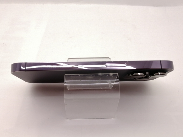 【中古】Apple 国内版 【SIMフリー】 iPhone 14 Pro 128GB ディープパープル MQ0F3J/A【宇田川】保証期間１ヶ月【ランクC】_3