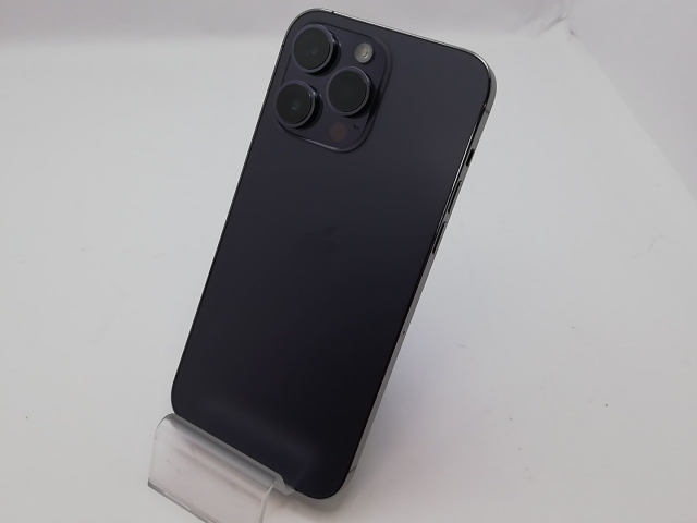 【中古】Apple 国内版 【SIMフリー】 iPhone 14 Pro Max 256GB ディープパープル MQ9E3J/A【新宿東口】保証期間１ヶ月【ランクB】