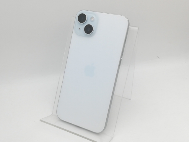 【中古】Apple 国内版 【SIMフリー】 iPhone 15 Plus 128GB ブルー MU0D3J/A【中野】保証期間１ヶ月【ランクB】