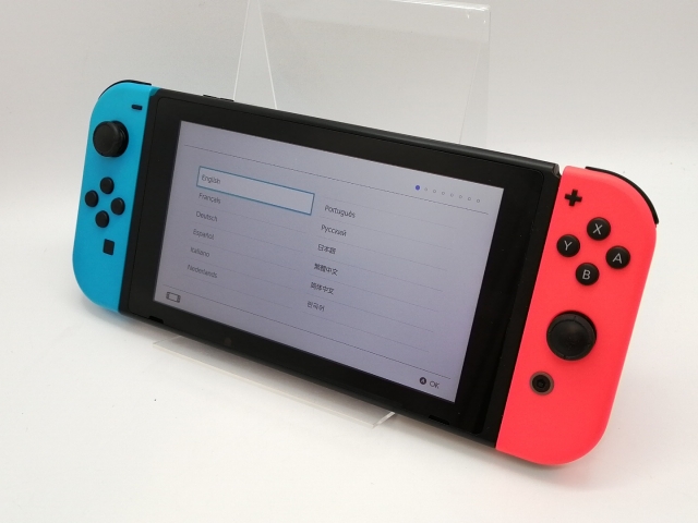 【中古】Nintendo Switch 本体 Joy-Con(L) ネオンブルー/(R) ネオンレッド HAC-S-KABAA 【2017年3月】【高崎モントレー】保証期間１ヶ月【ランクC】