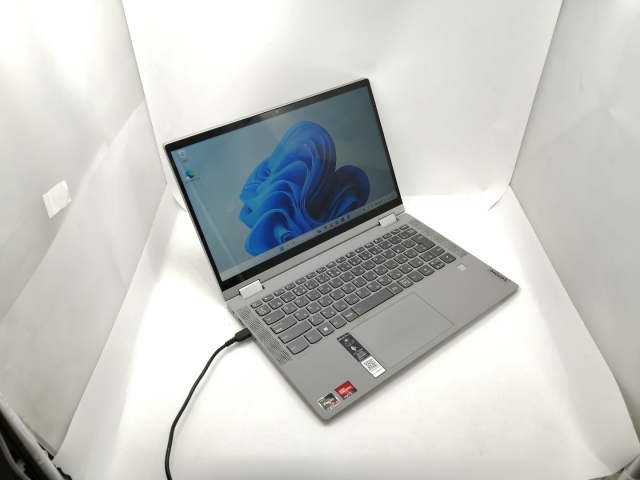 中古】Lenovo IdeaPad Flex 550 82HU00R9JP プラチナグレー【R7-5700U 