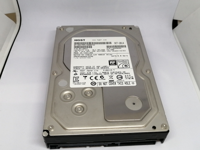【中古】HGST HMS5C4040ALE640 4TB/CoolSpin/64MB/6Gbps【東池袋1丁目】保証期間１週間
