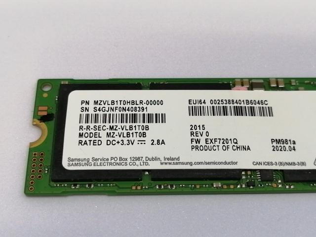 中古】各社 1TB SSD (M.2 2280/PCIe3.0 NVMe)【秋葉2号】保証期間1