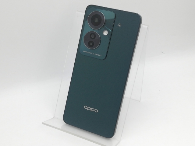 【中古】Oppo 国内版 【SIMフリー】 OPPO Reno11 A ダークグリーン 8GB 128GB CPH2603【中野】保証期間１ヶ月【ランクB】