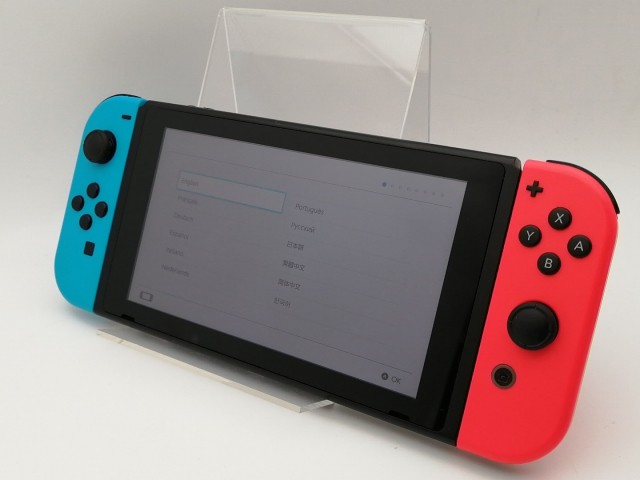 【中古】Nintendo Switch 本体 Joy-Con(L) ネオンブルー/(R) ネオンレッド HAD-S-KABAA 【2019年8月】【神保町】保証期間１ヶ月【ランクC】