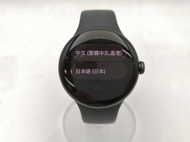 【中古】Google Pixel Watch Bluetooth/Wi-Fiモデル MatteBlackケース/Obsidianアクティブバンド GA03119-TW【東池袋1丁目】保証期間１ヶ