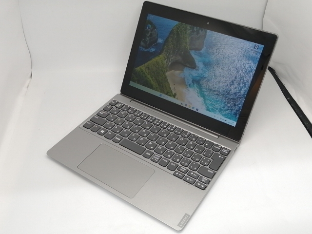【中古】Lenovo IdeaPad D330 81H3002LJP ミネラルグレー【Celeron N4000 4G 64G(eMMC) WiFi 10LCD(タッチパネル/1280x800)】【川越クレアモール】保証期間１ヶ月【ランクC】